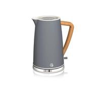 Swan 1.7L Kettle & 2 Slice Toaster Twin Pack In Grey Grey
