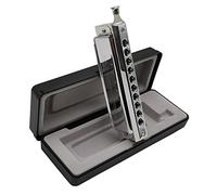 SWAN 10 Hole 40 Tone C Key Chromatic Harmonica For Adult Students Beginners Professional Players Harmonica Lovers Sliver