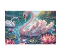 Swan 1000 Piece Jigsaw Puzzle for Adults Magical Cosmic Creatures Jigsaw Cozy Night In Activity Colourful Challenge Great Gift for Puzzle Lovers Stress Reliever 1000 PCS