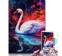 Swan 1000 Piece Jigsaw Puzzle for Adults Teens,Challenging To Complete But Fun And Humorous Unique Home Decor And Gifts 38x26cm