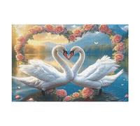 Swan 1000 Piece Jigsaw Puzzle for Adults Teens Wildlife Laundry Room Decor Boredom Buster Colourful Artwork Great Gift for 1000 PCS