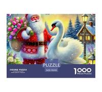 Swan, 1000-piece Jigsaw Puzzle, Rewarding Artistic Journey Culminating in Elegant Framed Presentation, Appealing Decorative Solution Combining Play Design Expression, Suitable for Ages 12+, 70x50cm/