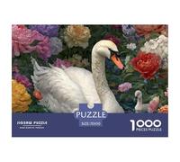 Swan 1000 Piece Puzzle Swan Game, Gift for Ages 12 Plus 70x50cm/1000pcs