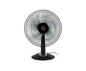 Swan 12" Silence & Turbo Desk Fan, Powerful Cooling, Two Speeds, Extremely Quiet, SFA23022N