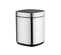 Swan 12L Touch Bin with Anti-Slip Base, Removable Retainer Ring, Simple Touch Lid System, Stainless Steel with Fingerprint Proof Finish
