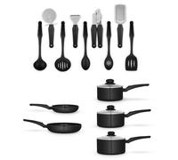 Swan 14 Piece Pan and Tool Set, Black