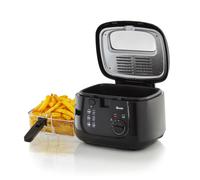 Swan SD6080BLKN 2.5 Litre Deep Fat Fryer with Viewing Window, Adjustable temperature controls, Easy Clean, 1800W, Black