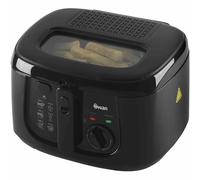 Swan SD6080BLKN 2.5 Litre Deep Fat Fryer with Viewing Window, Adjustable temperature controls, Easy Clean, 1800W, Black
