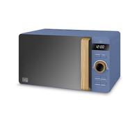 Swan 20L Nordic Digital LED Microwave, 6 Power Levels, Wood Effect Handle, Soft Touch Housing and Matte Finish, 800W, Blue, SM22036LBLUN