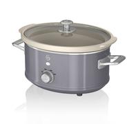 Swan SF17021GN Retro Slow Cooker with 3 Temperature Settings, Keep Warm Function, 3.5L, 200W, Retro Green