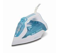 Swan SI12055AQ Steam Iron with Ceramic Soleplate, ProSteam Technology, Anti-Calc, Anti-Drip, Adjustable Temperature Dial and 360 Degree Swivel Cord, 3000W, White and Aqua