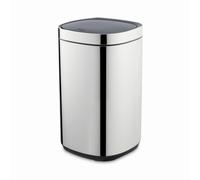 Swan 30L Touch Bin with Removable Retainer Ring, Simple Touch Lid System, Stainless Steel with Fingerprint Proof Finish, SWKA4402SS