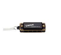 Swan 4 Holes 8 Tones Mini Harmonica Metal Chain Necklace Style Mouth Organ Excellent and