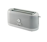 Swan 4 Slice Long Slot Toaster 1400W Variable Browning Control Reheat Defrost - Slate Grey