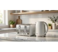 Swan 4 Slice Toaster - Elegance Range Stainless Steel in Gloss White Finish