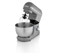 Swan SP10110GYN Retro Stand Mixer, 4L Capacity, 6 Speed Control, 800W, Grey