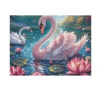 Swan 500 Piece Jigsaw Puzzle for Adults Magical Cosmic Creatures Solo Leisure Time Challenging Fun No Dust Pieces Great Gift for Puzzle Enthusiasts 500 PCS