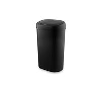 Swan 55L Oval Sensor Bin Black Black