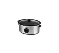 Swan 6.5 Litre Slow Cooker SF17030N with 3 Settings in Stainless Steel