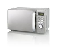 Swan 700W Grey Symphony Digital Microwave, 20L Capacity, 5 Microwave Power Levels, Defrost and Reheat Settings, 60 Minute Timer and Digital Display, SM22038GRN