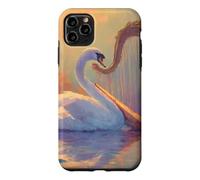 Swan And Harp Classical Music Instrument Fantasy Art Case for iPhone 11 Pro Max