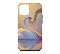 Swan And Harp Classical Music Instrument Fantasy Art Case for iPhone 12/12 Pro
