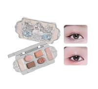 Swan Ballet Series 6 Color Eyeshadow Palette - Shimmer Matte Creamy Eyeshadow (#01)