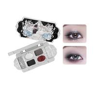 Swan Ballet Series 6 Color Eyeshadow Palette, Shimmer Matte Eyeshadow Palette, Super Pigmented Shimmer Matte Creamy Eyeshadow Palette (#02)