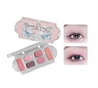 Swan Ballet Series 6 Color Eyeshadow Palette, Shimmer Matte Eyeshadow Palette, Super Pigmented Shimmer Matte Creamy Eyeshadow Palette (#03)