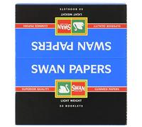 SWAN Blue King Size Slim Cigarette Rolling Paper - Pack of 50, 250 g