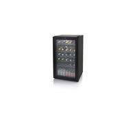 Swan Bottle & Wine Cooler Fridge up to 34 in Black with Glass Door - SR12040BN