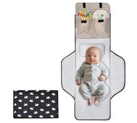Swan Changing Mat Extra Long Large Lightweight Portable with Storage Bags Waterproof Foldable Travel Changing Mat Wipe Clean Reusable for Car Diaper Bag (Swan)