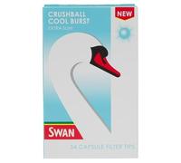 Swan Cool Burst Crushball Extra Slim Filter Tips 54 Capsule PER Pack (10)