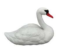 Swan Decor Swan Decoy, 13X6.3X10.2" Waterproof Plastic Swan Decor, Simulation White Swan Figurine, Floating Pond Decor For Garden, Park, Patio, Yard, Pool