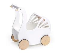 Mentari Toys Wooden Baby Doll Furniture Range - Elevate Storytelling Possibilities (Swan Pram)