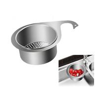 Swan Drain Basket, Swan Sink Strainer Basket, Stainless Steel Kitchen Triangular Sink Filter, Kitchen Side Sink Corner Basket, Multifunctional Drain Basket for Fruit, Vegetable, for Kitchen (1Pc, S)