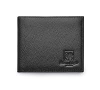 Swan & Edgar Black Genuine Leather Wallet, Stylish Design, Multiple Card Slots and Bill Compartments, Durable and Practical, Perfect for Daily Use and Gifting to Men