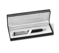 Swan & Edgar Luxury Blue Steel & Chrome Pen, Writing Instrument with Smooth Ink Flow, Stylish and Durable Design, Perfect for Professionals, Business and Personal Use