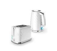 Swan Windsor Kitchen Set, 1.7L Fast Boil Kettle & 2 Slice Toaster, White, SK14611WHT & ST14071WHT
