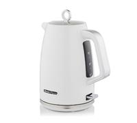 Swan SK14016WHT Elegance Cordless Kettle, Sleek Textured Gloss Finish with Rapid Boil and Boil Dry Protection, 1.7 Litres, 3000W, White