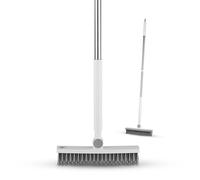Swan Elevate Precision Angled Scrubbing Brush with Built-in Squeegee, White