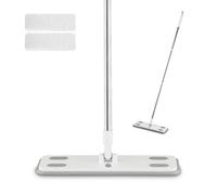 Swan Elevate Electrostatic Mop, Floor Cleaner Starter Kit, 180° Pivoting Neck, Wet & Dry Use, Suitable for All Floor Types (1 Handle, 25 Wet and 25 Dry Refills), White, SWFC2001WHTN