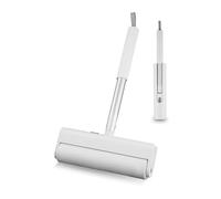 Swan Elevate Extra-Wide Handheld Lint Roller with Strong Adhesive Strips, Handheld Design, Includes One Roll with 55 Strips, Holder and Built-in Hanging Loop, White