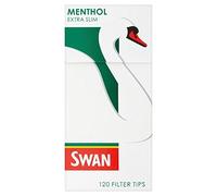 Swan Extra Slim Filter Tips 120's Menthol x 10