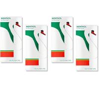 Swan Extra Slim Menthol Filter tip, 480 tips, Efficient Tar Reduction, Cigarette Pre Cut Filter, Paper, Yellow, Roll Your Own, Smoking, Pack of 4x 120