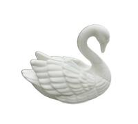 Swan Figurine with Stable Base and Lightweight for Coffee Table Entryway Desk White
