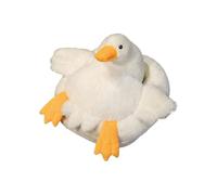 Swan Foot Warmer - Plush 30 x 30 cm | Heated Foot Warmer with USB Plug-In Heating Pad, Soft Cosy Cushion for Office or Home, Electric Foot Warmer | Desk Bedroom