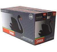 Swan Graphite Extra Slim 100% Biodegradable Filter Tips - 120 Tips per Pack - Carbon (20)