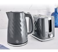 Swan SK14640BLKN Stealth Jug Kettle, Steamlined Design, Rapid Boil, 1.7L, 3000W, Matte Black