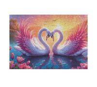 Swan Heart 300-piece Jigsaw Puzzle Bundle Fantastic Beasts Family Puzzle Lovers Brain Training Mindful Activity Spring Paperboard Creativity & Gift Giving 300 PCS